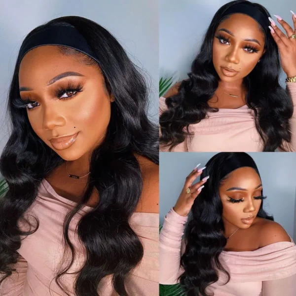 Waviii Luxe – Headband Wig – Body Wave Long Human Hair - Image 5