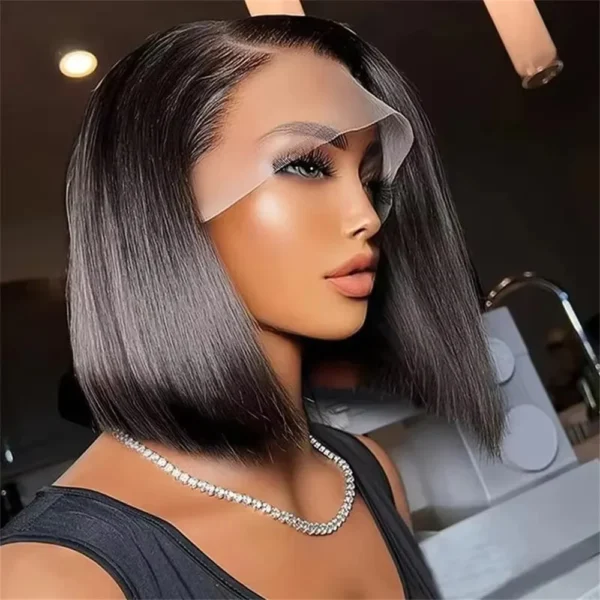 Waviii Glam – Lace Front Wig  – Short Human Hair - Image 2