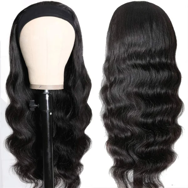 Waviii Luxe – Headband Wig – Body Wave Long Human Hair - Image 3