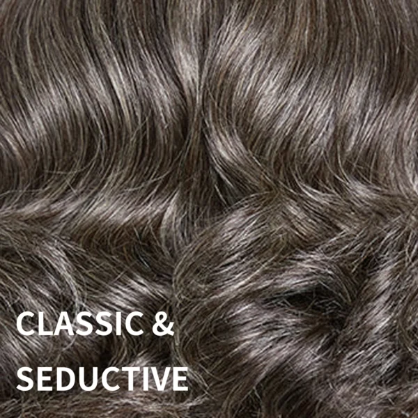 Waviii Luxe – Short Lace Front Wig – Human Hair Gray Bob Wig - Image 3