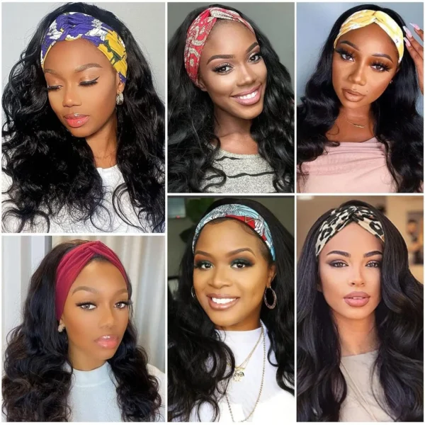 Waviii Luxe – Headband Wig – Body Wave Long Human Hair - Image 6