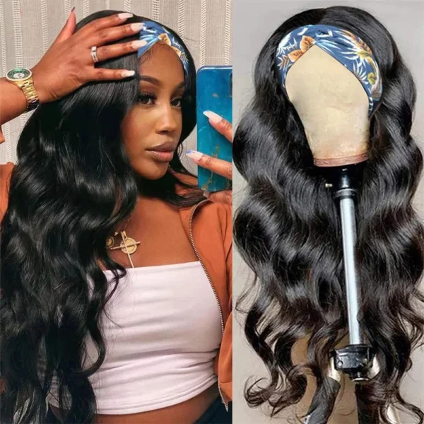 Waviii Luxe – Headband Wig – Body Wave Long Human Hair