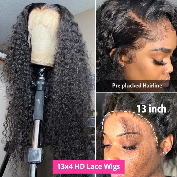Waviii Glam –  Water Wave Frontal Wigs – Human Hair - Image 4