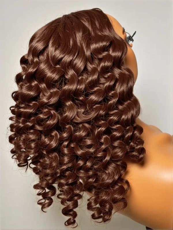 Waviii Elegance – Loose Deep Wave – Human Hair Chocolate Brown Short Bob - Image 2