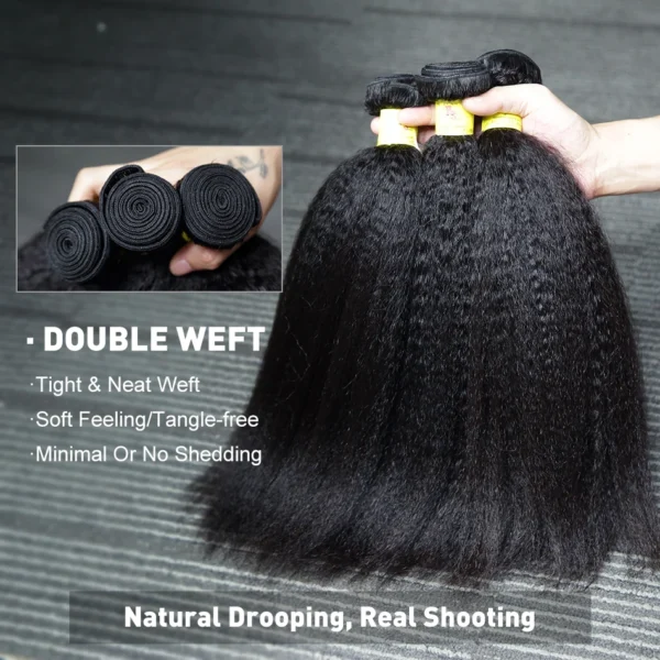 Waviii Glam Kinky Straight Bundles - Image 3