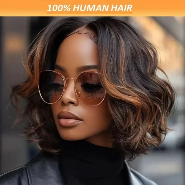 Waviii Elegance – Short Bob Wig Loose Wave – Human Hair - Image 2