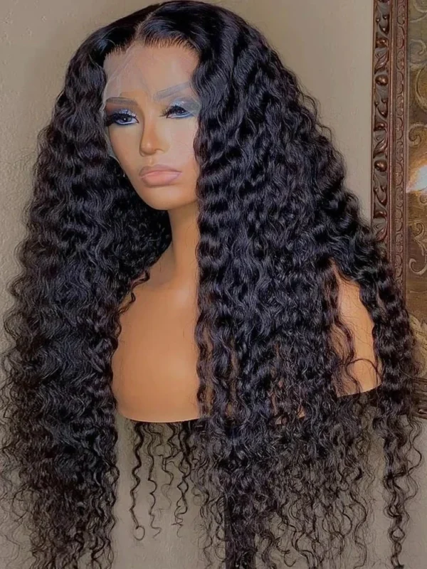 Waviii Luxe – Long Curly/Wavy Wig – Human Hair HD Lace Frontal Wigs - Image 2
