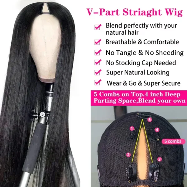 Waviii Luxe – Long Half Wig – Human Hair - Image 3