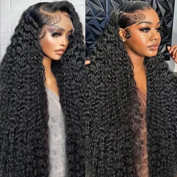 Waviii Glam –  Water Wave Frontal Wigs – Human Hair - Image 3