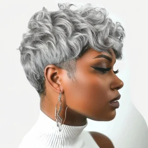 Waviii Luxe – Short Curly Wig – Synthetic Hair layered style