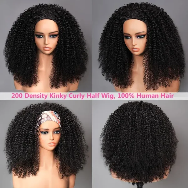 Waviii Glam – Short Half Wig – Human Hair Flip Over - Image 5