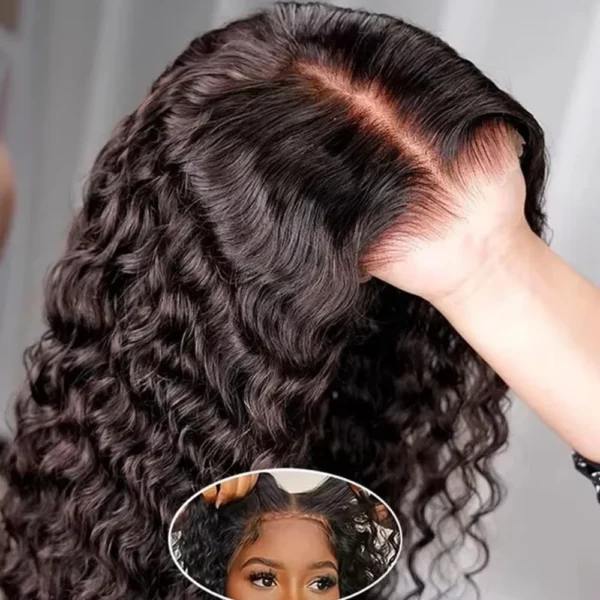 Waviii Elegance – Deep wave Lace Front Human Hair Wig - Image 3