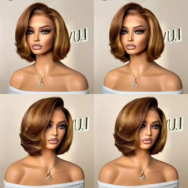 Waviii Luxe – Short Pixie Wig – Human Hair Colored - Image 4