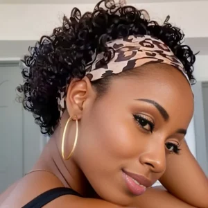 Waviii Luxe – Headband Short Pixie Wig – Human Hair