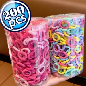 Waviii Care - 200PCS Colorful Nylon Elastic Hair Bands