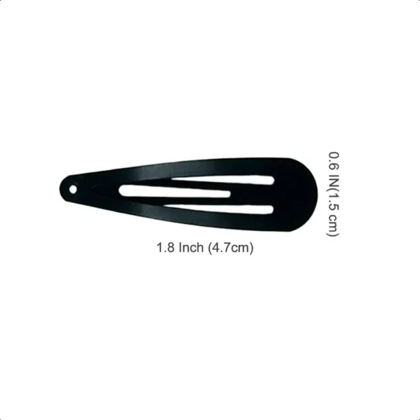 Waviii care - Black 2 Inch Women Metal Snap Clips  60PCS - Image 2