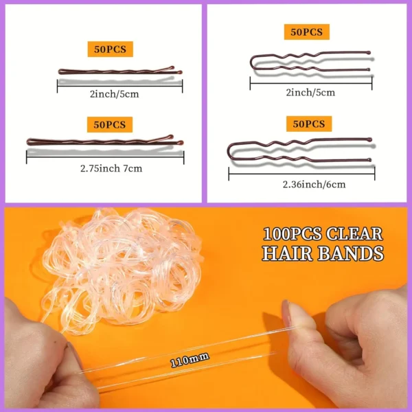 Waviii Care - 300 Pieces Bobby Clip Hair Clip Kit - Image 6