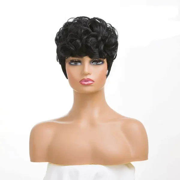 Waviii Luxe – Curly pixie Wigs Synthetic Hair 7 Colors - Image 4