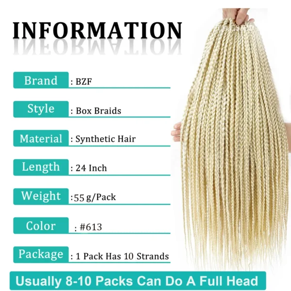 Hair Extension  Braids Synthetic Hair - Image 3