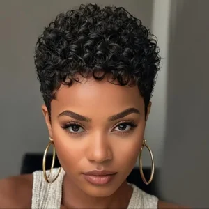 Waviii Elegance – short afro curly/Wavy – human hair