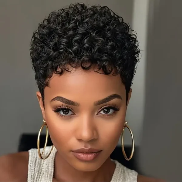 Waviii Elegance – short afro curly/Wavy – human hair