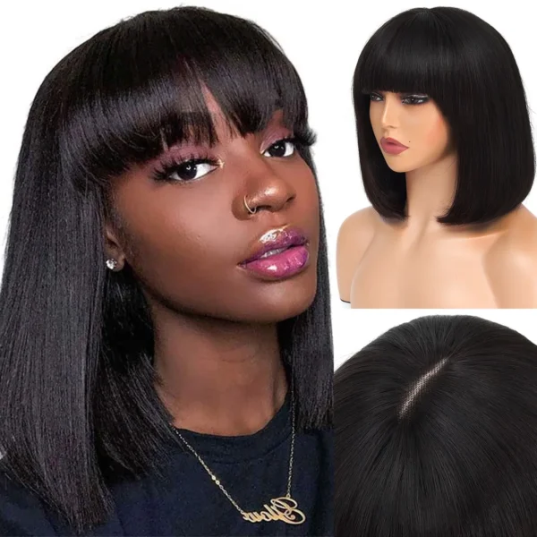 Waviii Luxe – Medium/Long Bob Wig – Human Hair - Image 2