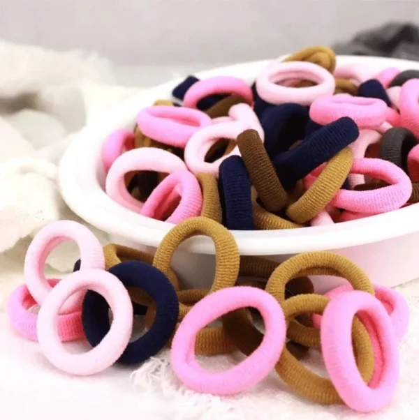 Waviii Care - 200PCS Colorful Nylon Elastic Hair Bands - Image 4