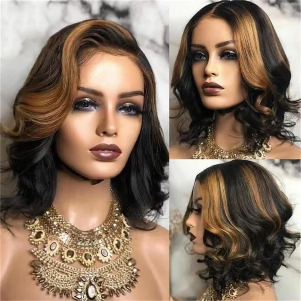 Waviii Elegance – Short Bob Wig Loose Wave – Human Hair - Image 3