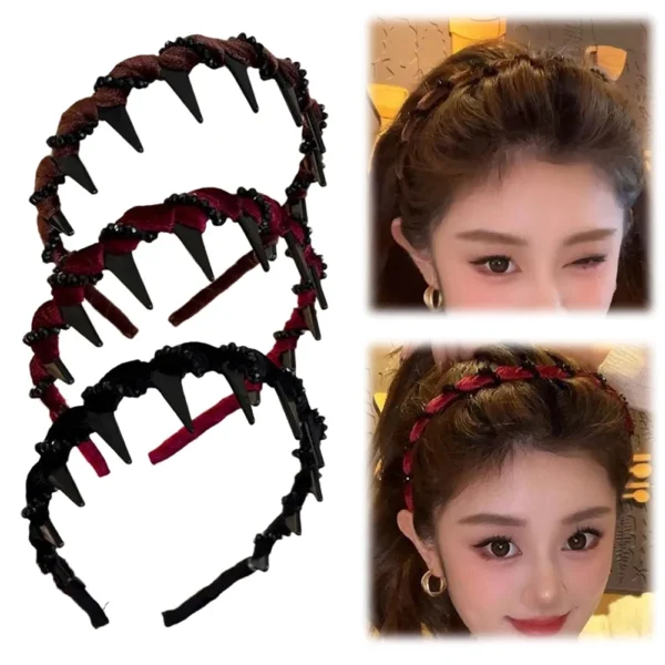 Waviii Care - 3Pcs Elegant Headband with Teeth - Image 4