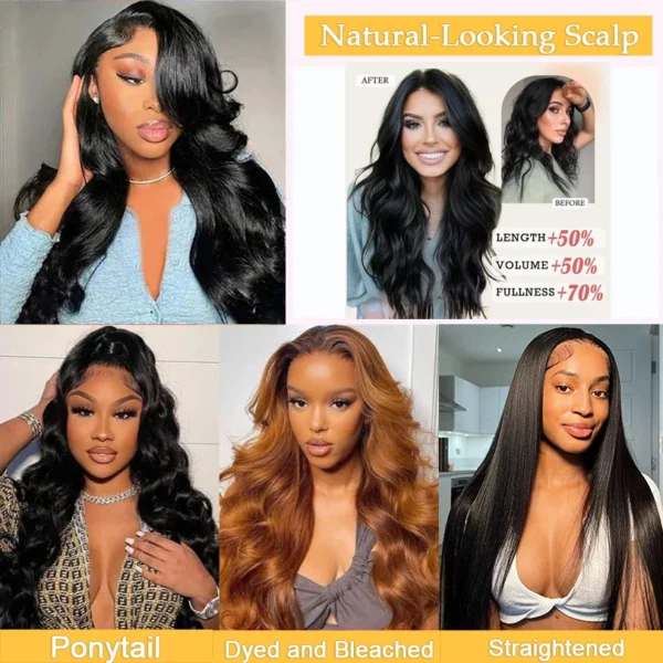 Waviii Luxe – Half Wig – Long Wavy Human Hair - Image 4