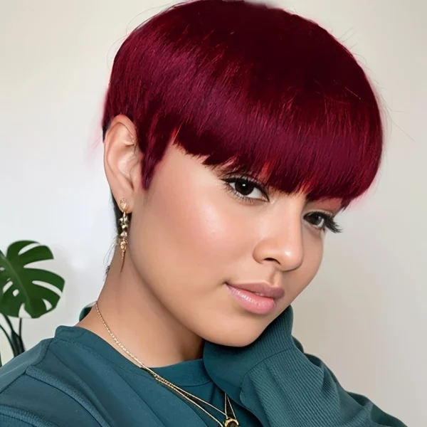 Waviii Luxe – Short Pixie Wig – Human Hair 3 Colors - Image 2