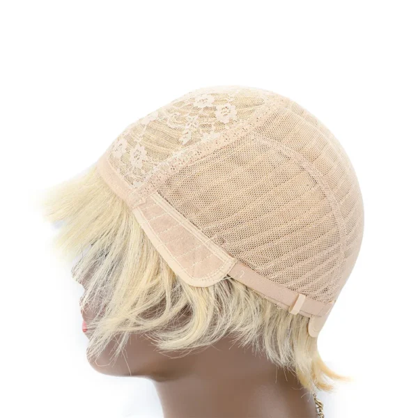 Waviii Luxe – Short Pixie Wig – Human Hair Blonde - Image 6