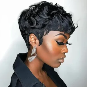 Waviii Luxe – Curly pixie Wigs Synthetic Hair 7 Colors