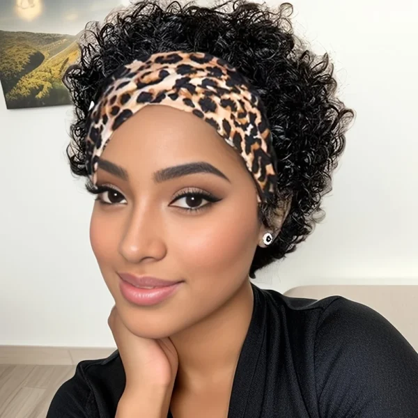 Waviii Luxe – Headband Short Pixie Wig – Human Hair - Image 2