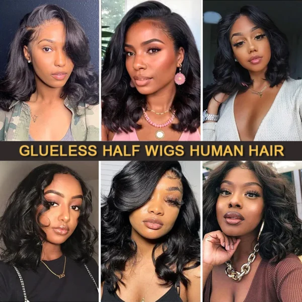 Waviii Luxe – Half Wig – Long Wavy Human Hair - Image 5