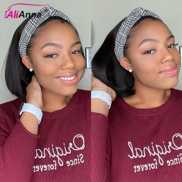 Waviii Luxe – Short Headband Wig – Human Hair - Image 4