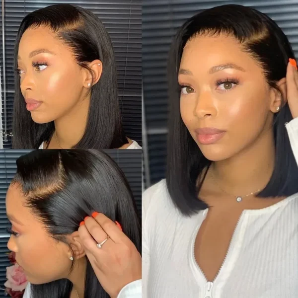 Waviii Glam – Lace Front Wig  – Short Human Hair - Image 4