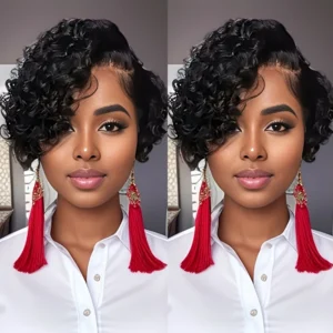 Waviii Luxe – Short Curly/Wavy Wig – Human Hair