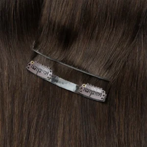 Hair Extensions Invisible Thick Clip Human hair  Seamless PU 7PCs