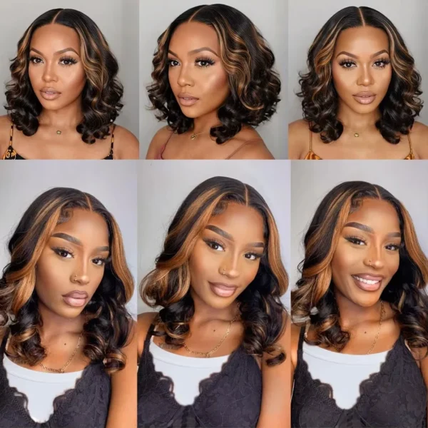 Waviii Elegance – Short Bob Wig Loose Wave – Human Hair - Image 4
