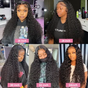 Waviii Luxe – Long Curly/Wavy Wig – Human Hair HD Lace Frontal Wigs