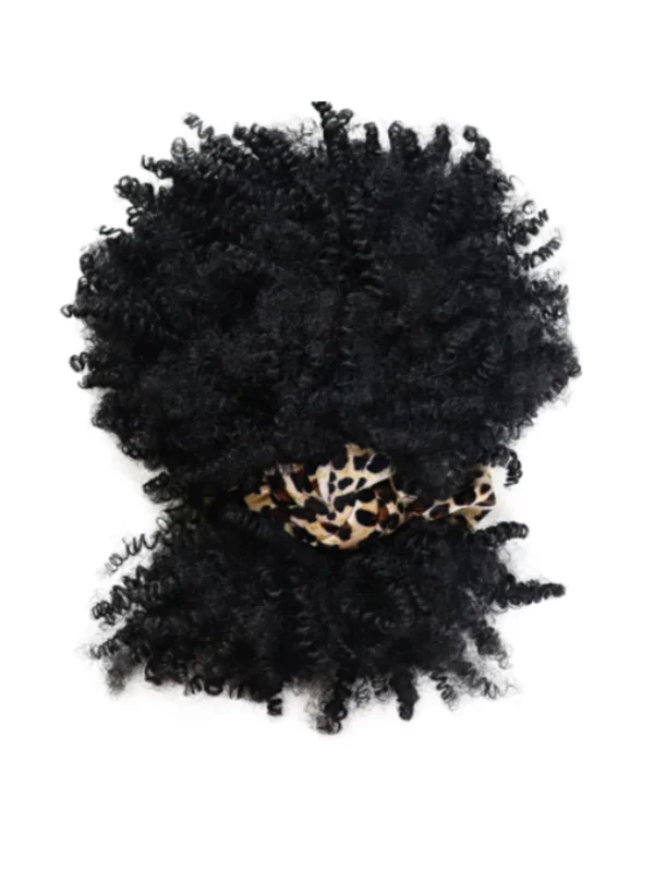 Waviii Luxe – Headband Wig – Short Human Hair with headscarf and tassel - Image 6