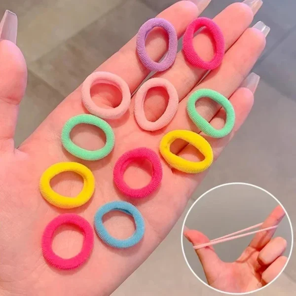 Waviii Care - 200PCS Colorful Nylon Elastic Hair Bands - Image 3