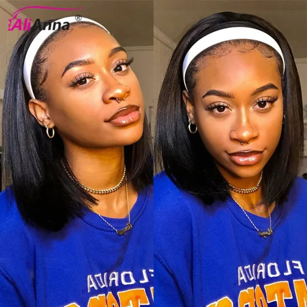 Waviii Luxe – Short Headband Wig – Human Hair - Image 5