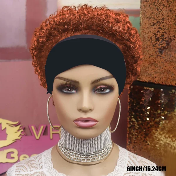 Waviii Luxe – Headband Wig – Short Human Hair 180% Density - Image 5