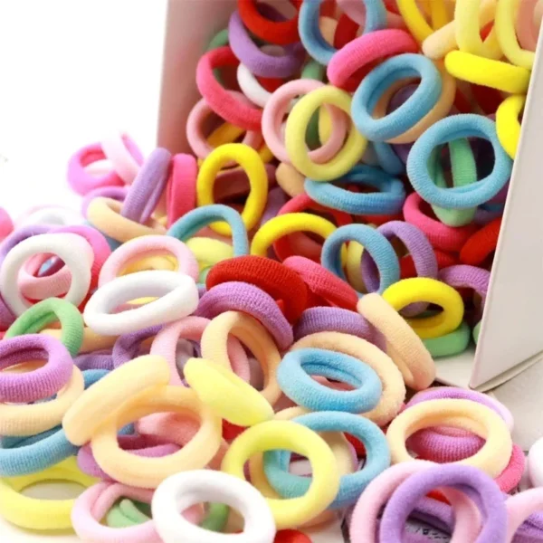Waviii Care - 200PCS Colorful Nylon Elastic Hair Bands - Image 2