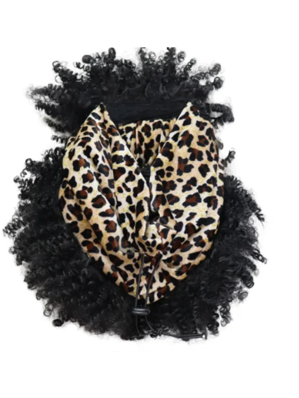 Waviii Luxe – Headband Wig – Short Human Hair with headscarf and tassel - Image 5