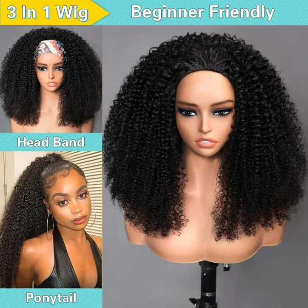Waviii Glam – Short Half Wig – Human Hair Flip Over - Image 2