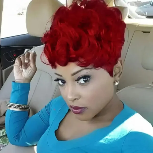 Waviii Luxe – Short Pixie Wig – Synthetic Hair - Image 3