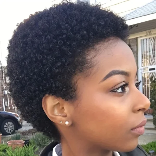 Waviii Elegance – short afro curly/Wavy – human hair - Image 4